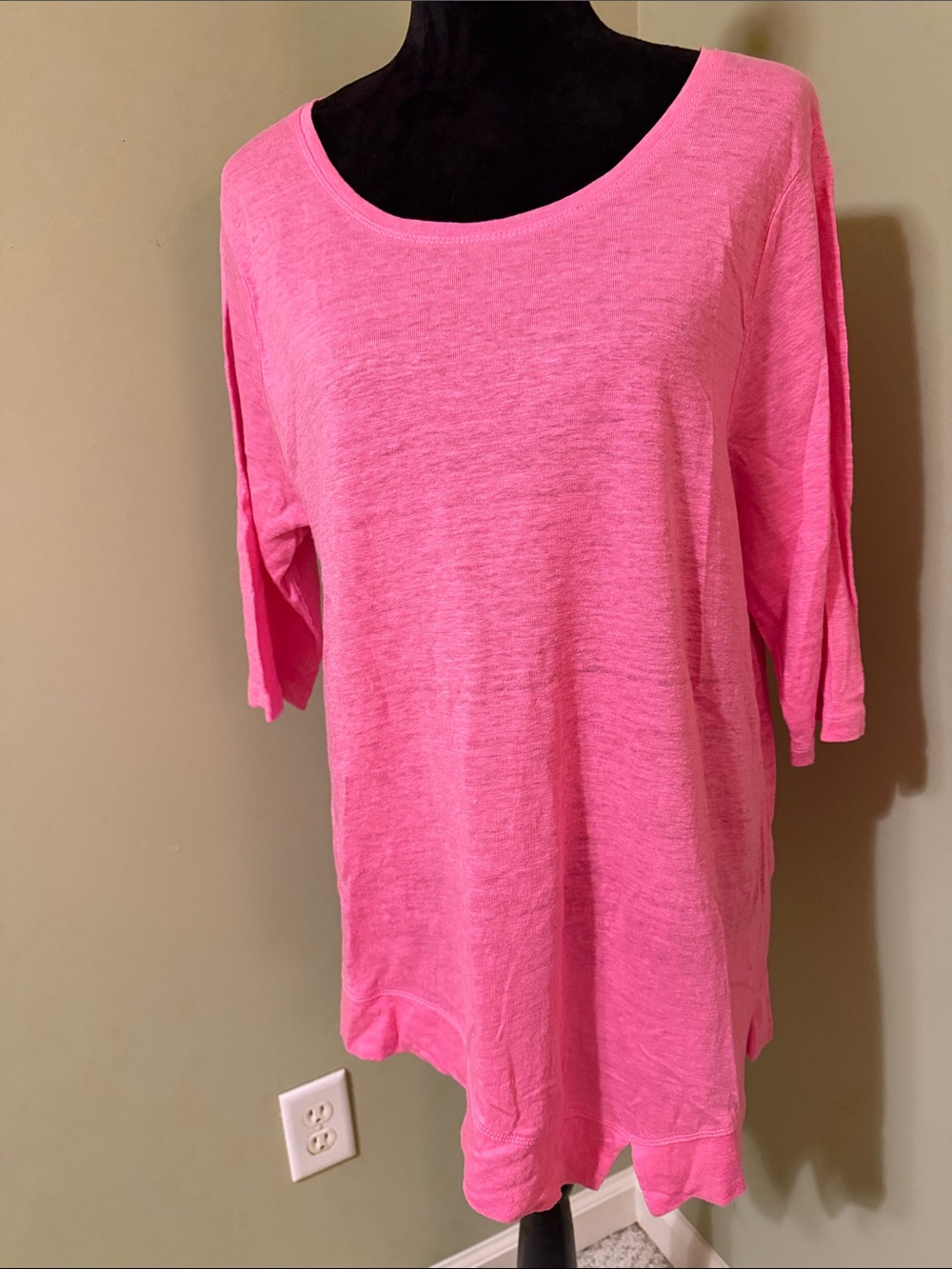 Habitat Bright Pink Scoop Neck Tunic